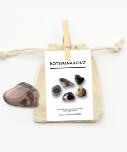 Botswanaachat pink Trommelstein