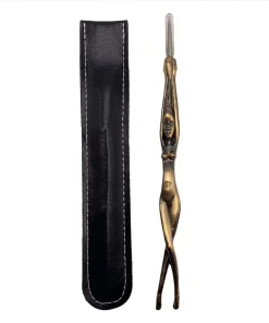 Women Gold Tabak Gabel + Lochstecher inkl. Tasche