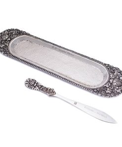 Brieföffner mit Ablage aus Silber – PST, Indonesien