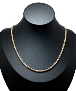 Funkelnde Gelbgold Gliederkette diamantiert 585 14kt Gold