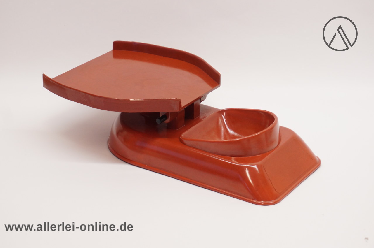 Helit Bakelit Zahlteller | Bakelit-Kipp-Zahlteller ,rot | Vintage Bakelit