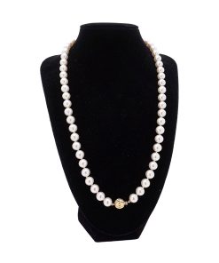 Perlenkette mit Goldkugelschließe