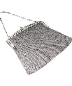 Große Theatertasche mit floralem Bügelverschluss