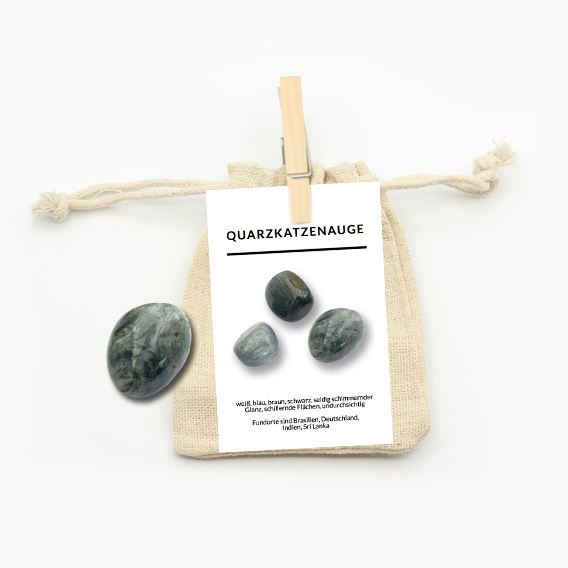Quarzkatzenauge Trommelstein