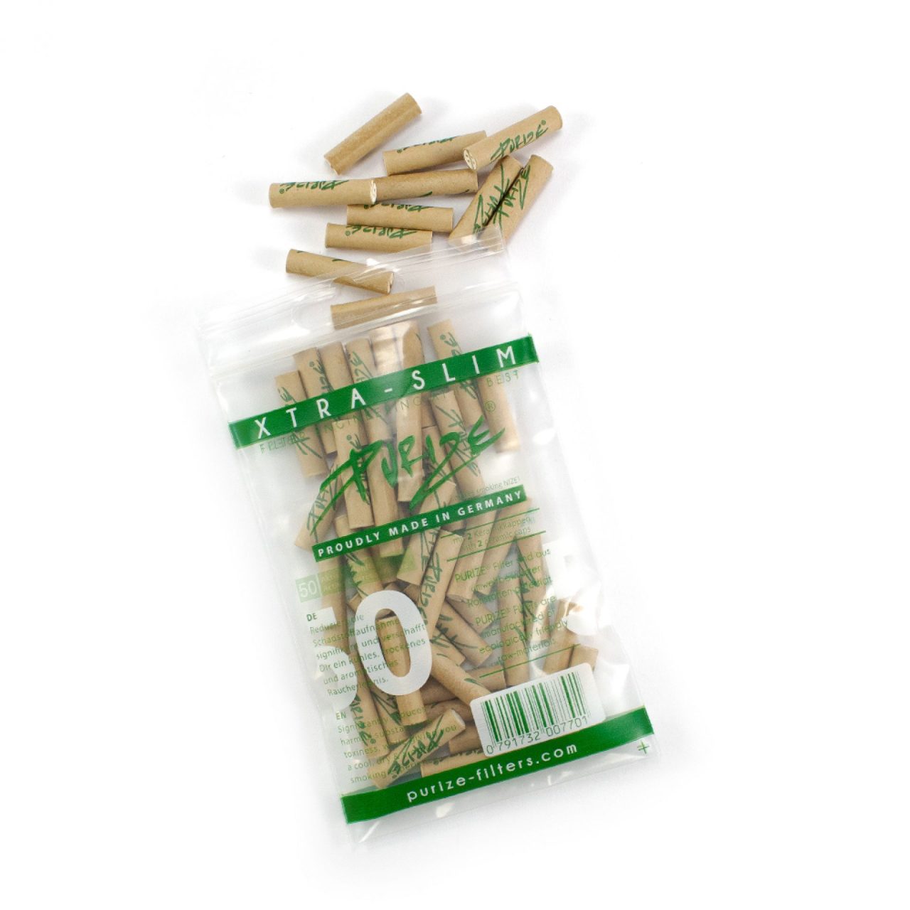 Purize Filter Xtra Slim 50 pcs. organic – 5,9mm - Image 2